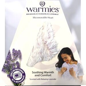 Warmies Microwavable Heart Heat Pad Lavender Scent Purple Medium